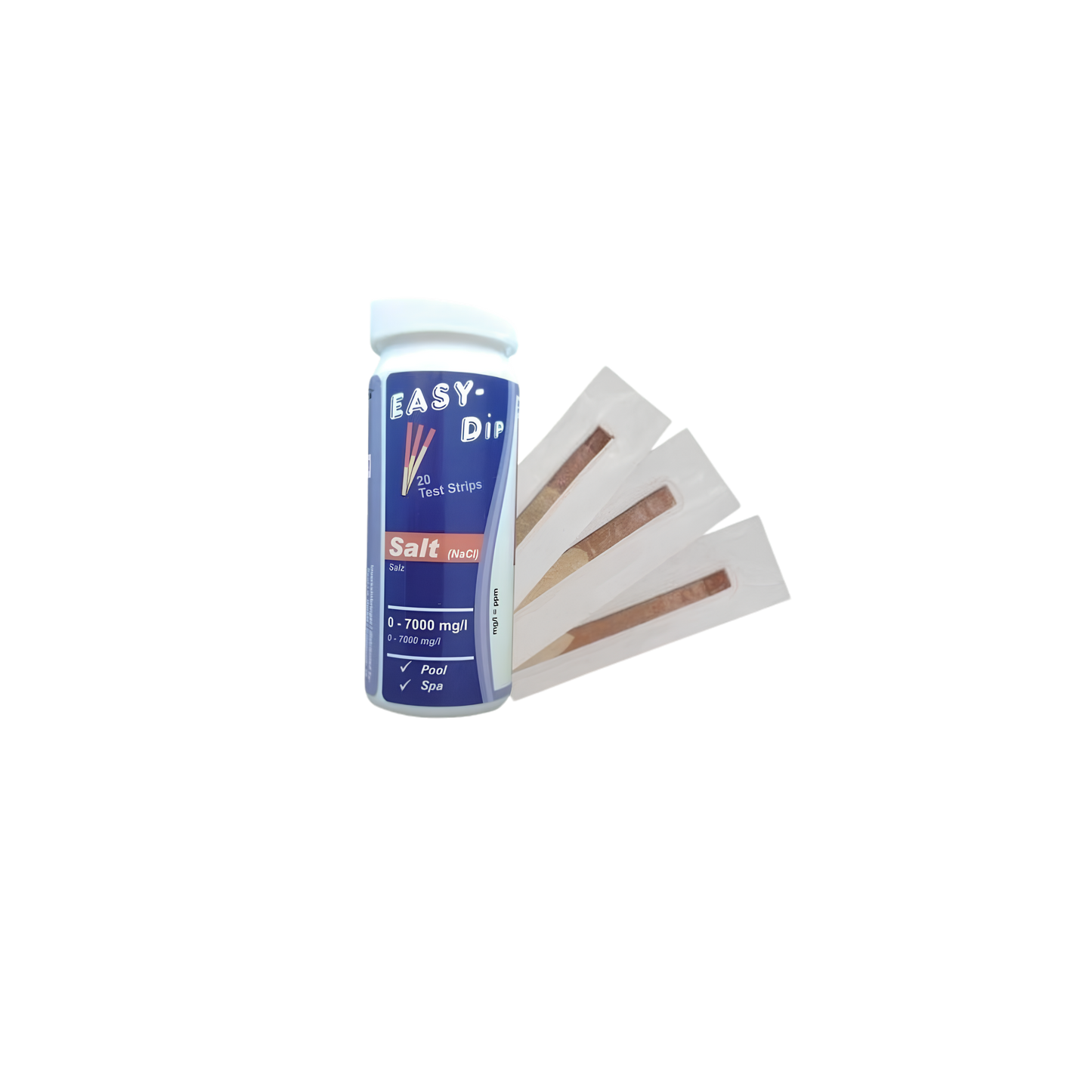 Tester sare (NaCl) Easy-Dip 20 benzi 0-8000ppm