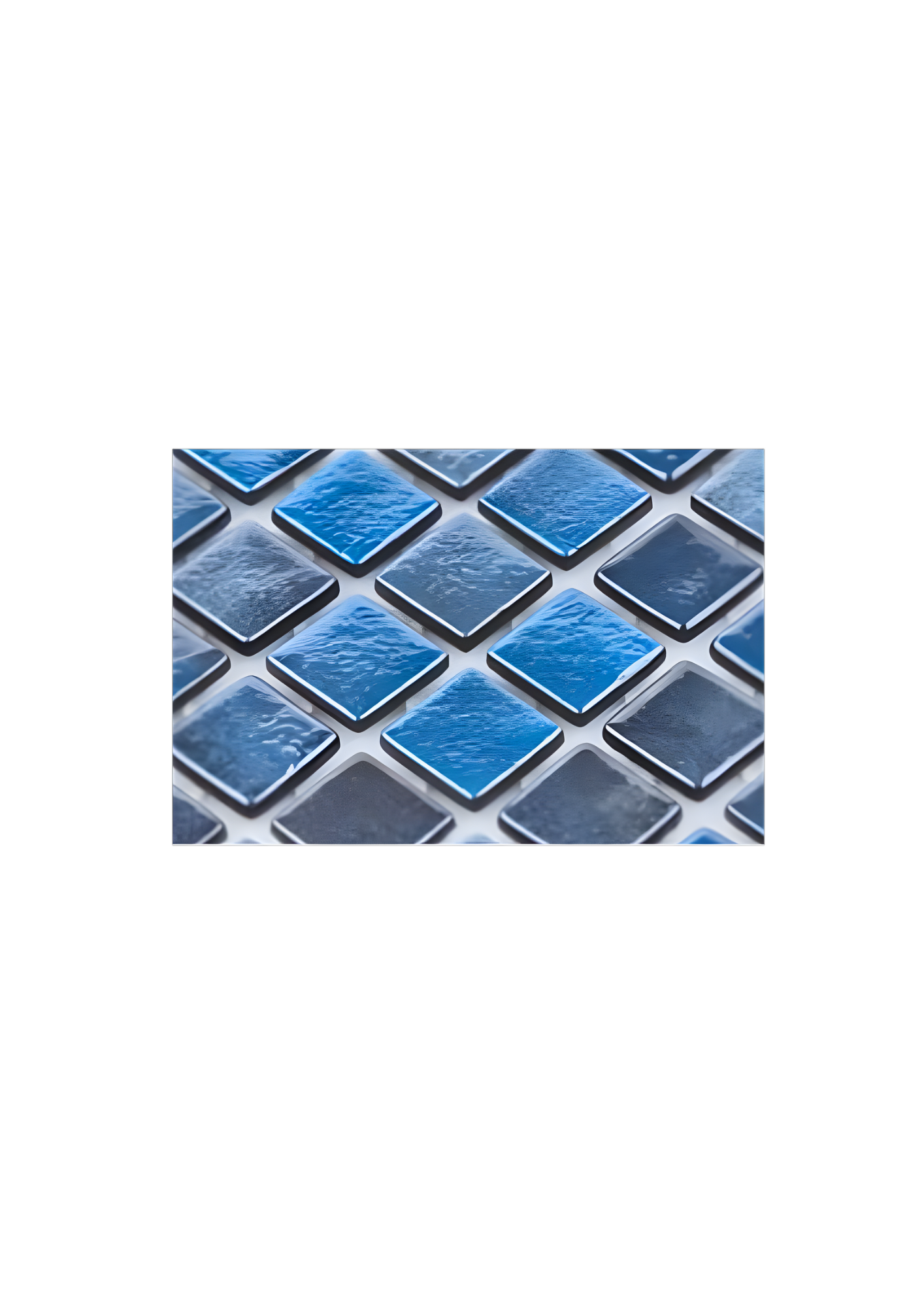 Mozaic piscina sticla Marin, suport polybond, 2.5x2.5 cm, cutie 2mp