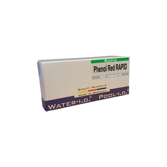 Tablete reactivi pH Phenol Red, efervescente rapid, 50 bucati