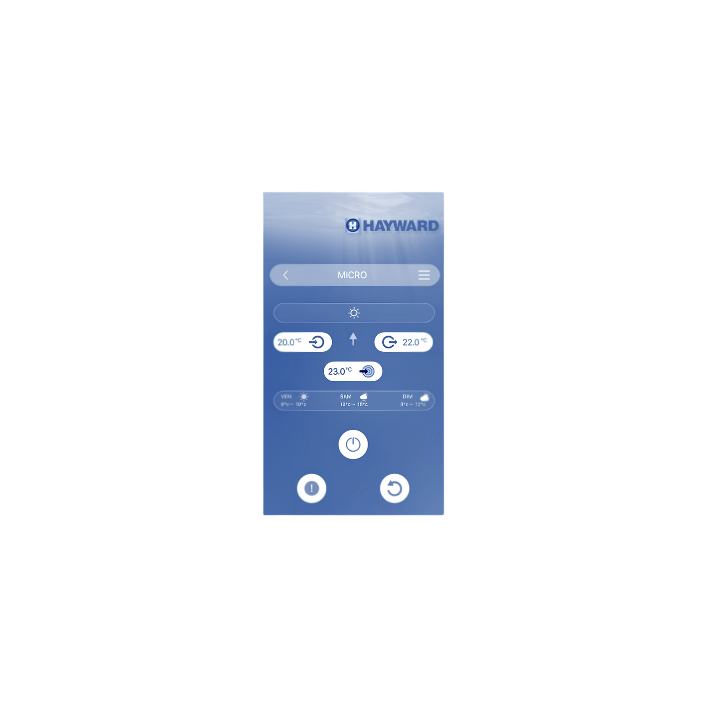 Pompa de caldura piscina Hayward Micro, Bluetooth, 2.5 kW