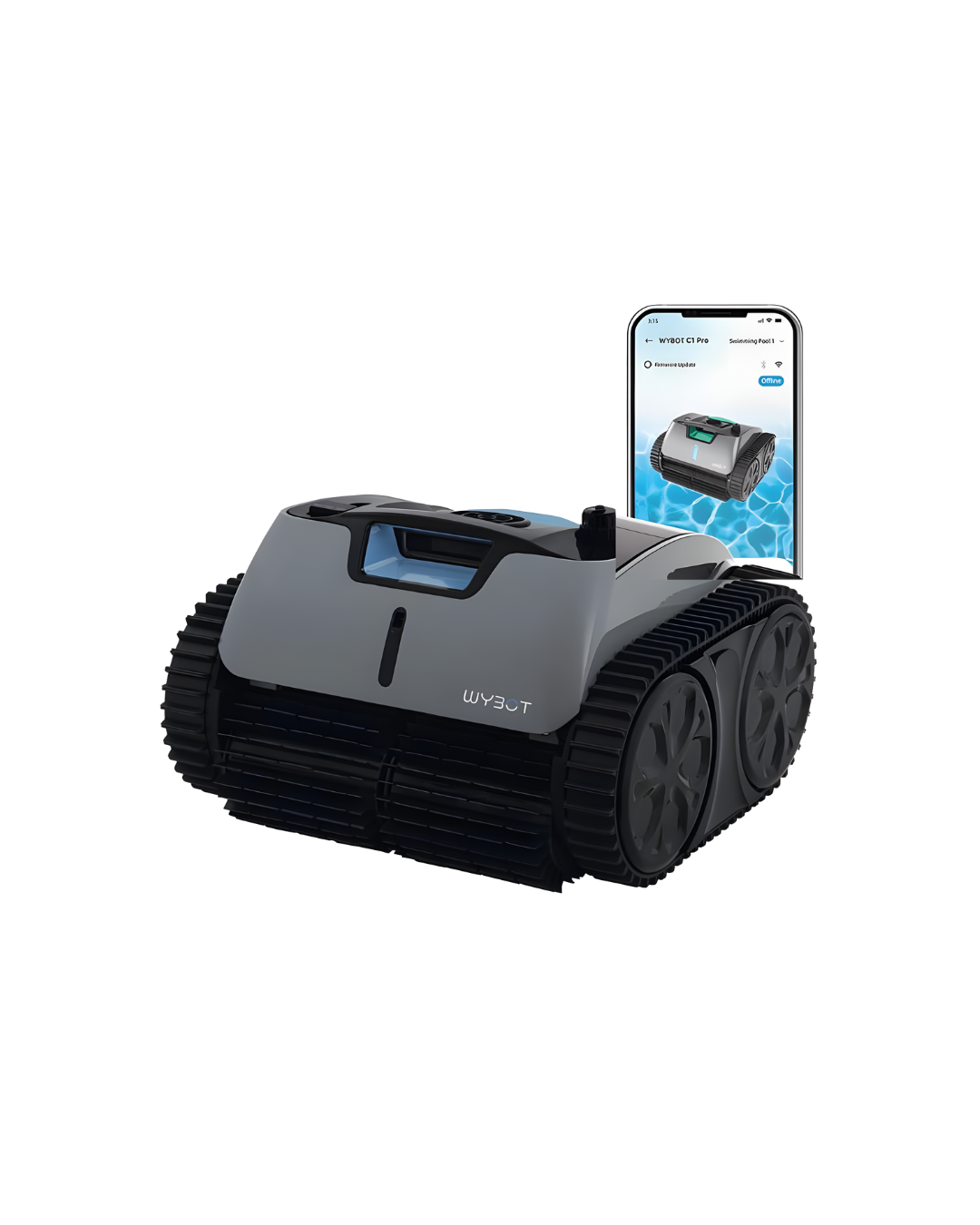 Robot piscina E-TRON i20 NG, fara fir, baterie 4600 mAh