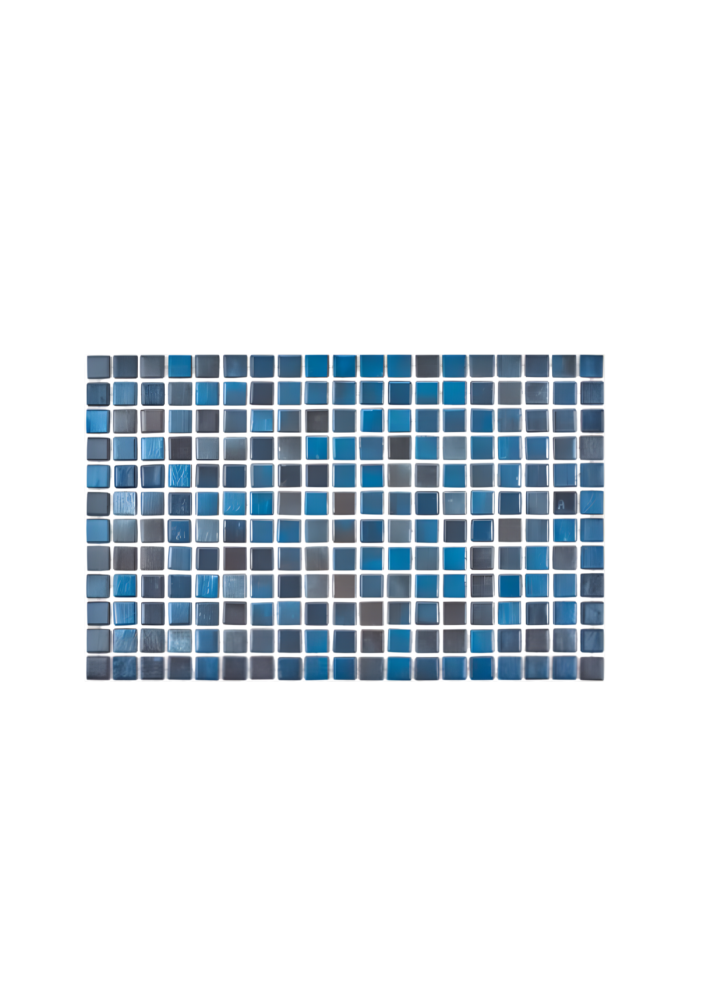 Mozaic piscina sticla Marin, suport polybond, 2.5x2.5 cm, cutie 2mp