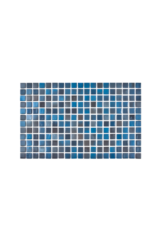 Mozaic piscina sticla Marin, suport polybond, 2.5x2.5 cm, cutie 2mp