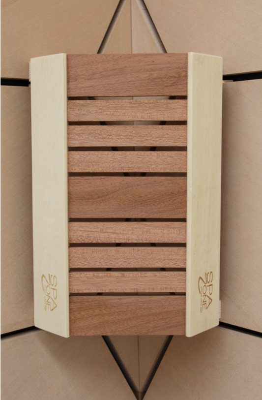 Abajur din lemn pentru sauna