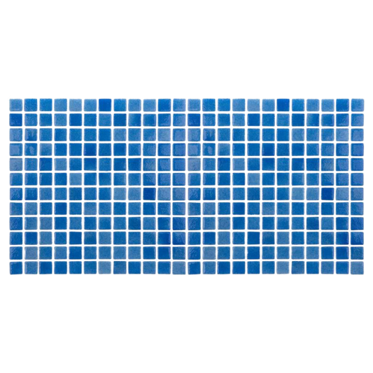 Mozaic sticla Niebla Celeste antiderapant, polybond, 2.5x2.5 cm, cutie 2mp