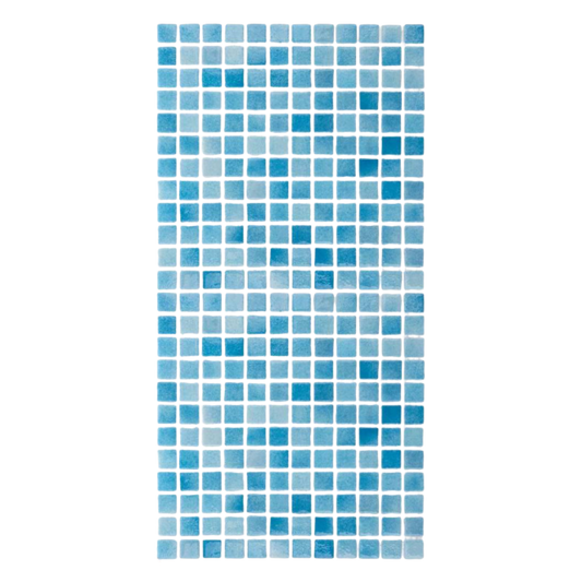 Mozaic sticla Niebla Turquesa antiderapant, polybond, 2.5x2.5 cm, cutie 2mp