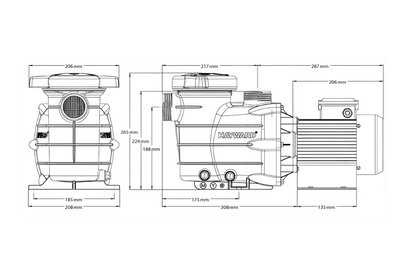 Pompa piscina Powerline 0.50 CP Hayward