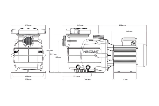 Pompa piscina Powerline 0.50 CP Hayward